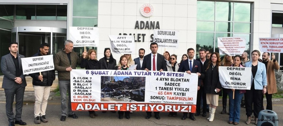 6 Şubat 2023 depremlerinde yıkılan Tutaryapı sitesinde verilen karara tepki.