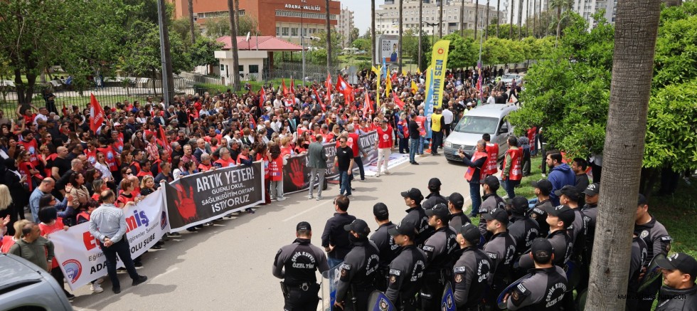 Adana’da Eğitim Sendikalarından Ortak Tepki: Okullar Güvenli Hale Getirilmeli 