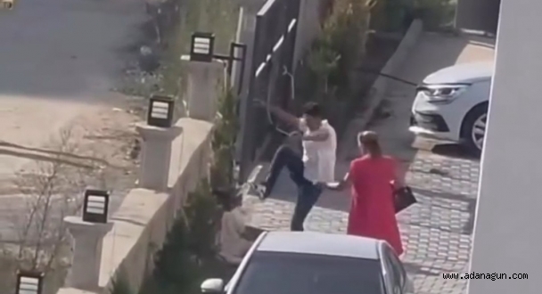 Adana’da kadına sokak ortasında şiddet kamerada