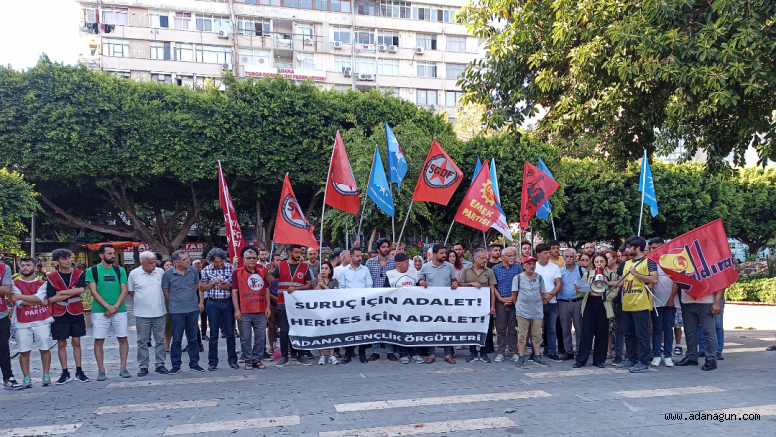 Adana'da Suruç anması yapıldı 
