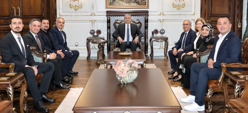 Adana Diş Hekimleri Odası Yönetiminden Vali Yavuz’a ziyaret