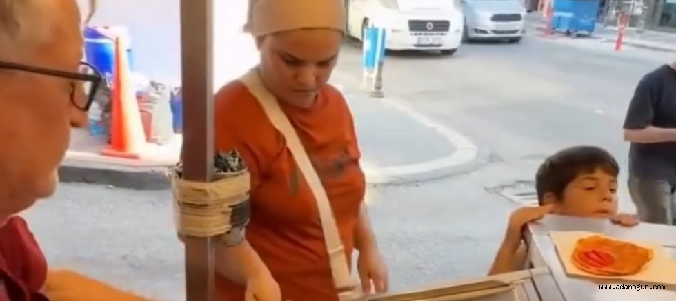 Bir lahmacunu çocuğa vermek bu kadar mı zor 