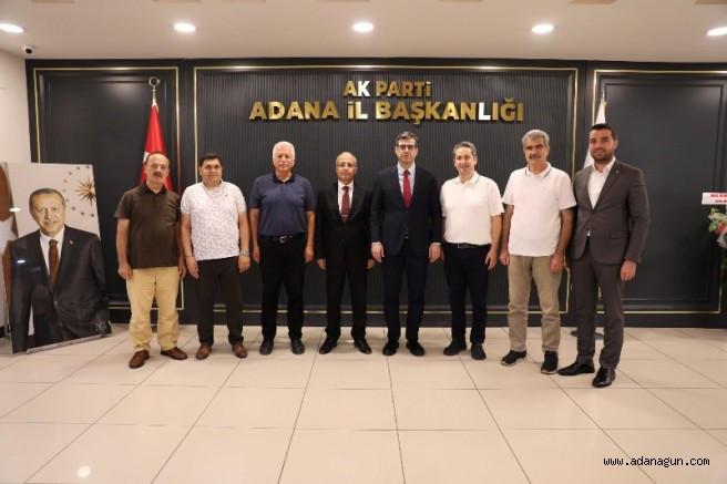 Birlik Vakfı Heyetinden AK Parti Adana İl Başkanı Mustafa Özkan’a Hayırlı Olsun Ziyareti