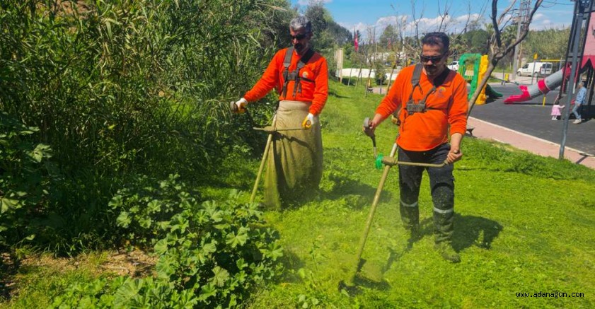 ÇUKUROVA BELEDİYESİ’NDEN PARK VE YEŞİL ALANLARDA YOĞUN MESAİ