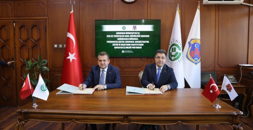 Çukurova Üniversitesi ile Ceza ve Tevkifevleri Genel Müdürlüğü Arasında İş Birliği Protokolü İmzalandı