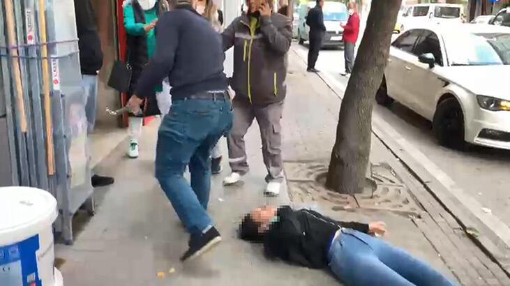 Eskişehir'de isyan ettiren olay! Sevgilisini sokak ortasında dövdü