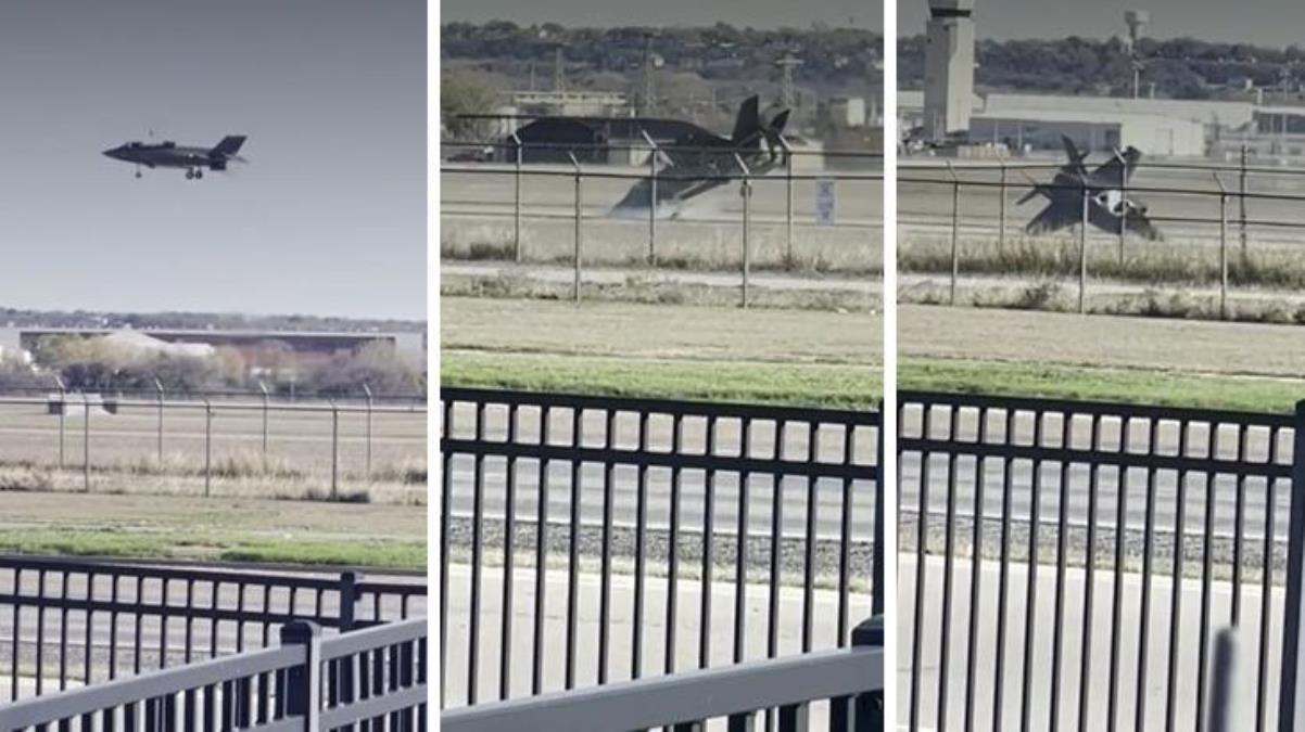 F-35 savaş uçağı iniş sırasında bir anda tepe taklak oldu! O anlar saniye saniye kamerada