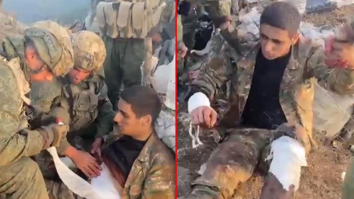 Herkes bu videoyu konuşuyor! Azerbaycan askeri, yaralanan Ermeni askere böyle yardım etti