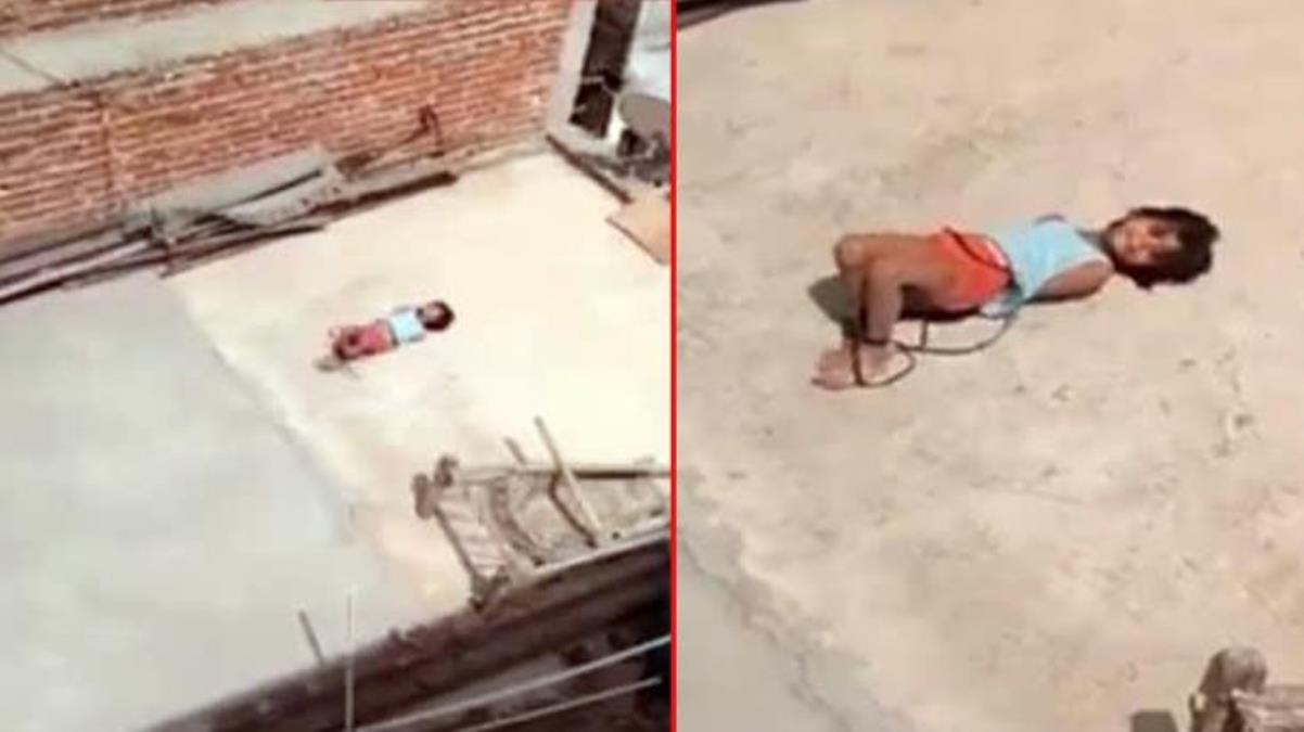 Hindistan'da 5 yaşındaki çocuğa ailesinden akılalmaz ceza: İple bağlayıp 40 derecelik sıcağın altında bıraktılar - Haberler