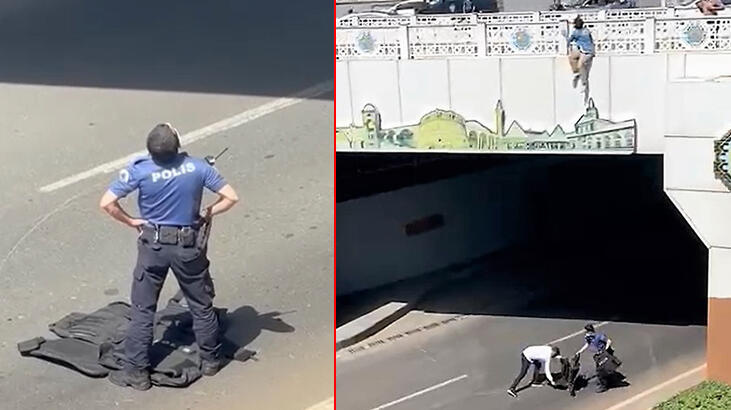 İntihar etmek isteyen genç kıza polislerden çelik yelekli önlem