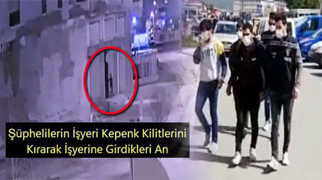 Kameradan belirlenen 3 hırsızlık şüphelisi tutuklandı