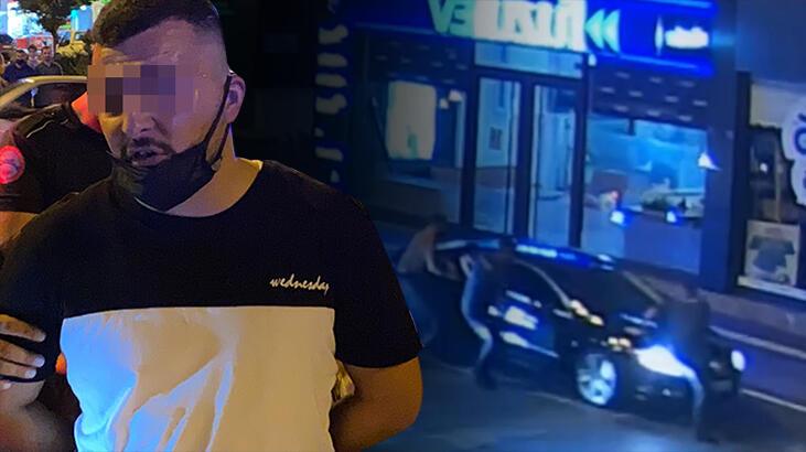 Kaputun üzerinde polisi sürükleyen şüpheliden pişkin savunma! 'Yanlış yapmam'