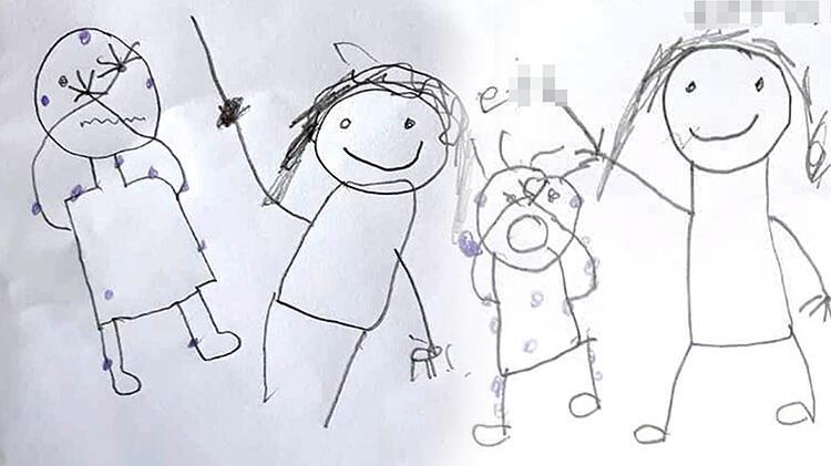 Kardeşlerin resimlerle anlattığı cinsel istismarda anne ve üvey babaya tahliye!