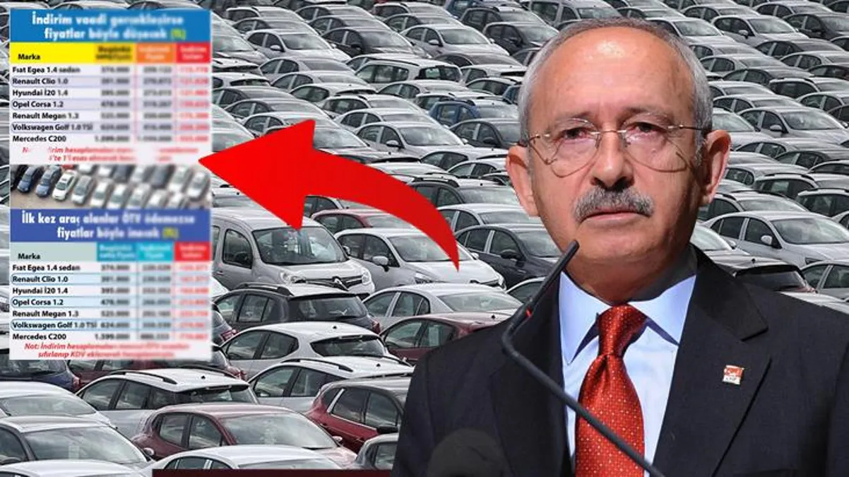 Kılıçdaroğlu'nun ÖTV vaadi hayata geçerse hangi araç kaç para olacak? CHP'liler bu tabloyu paylaşıyor