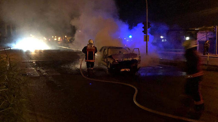 Mersin'de korku dolu dakikalar! Alev alev  yandı