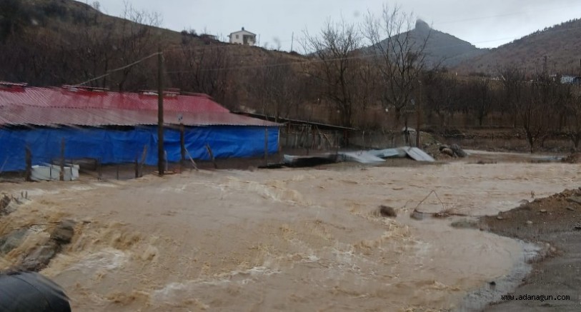 Pozantı’da Yağlıtaş Göleti taştı