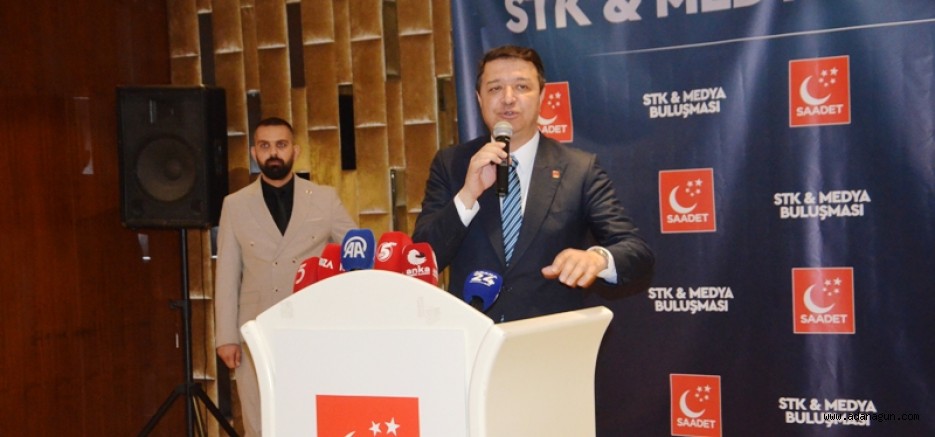 Saadet Partisi Genel Başkanı Mahmut Arıkan Adana'da konuştu