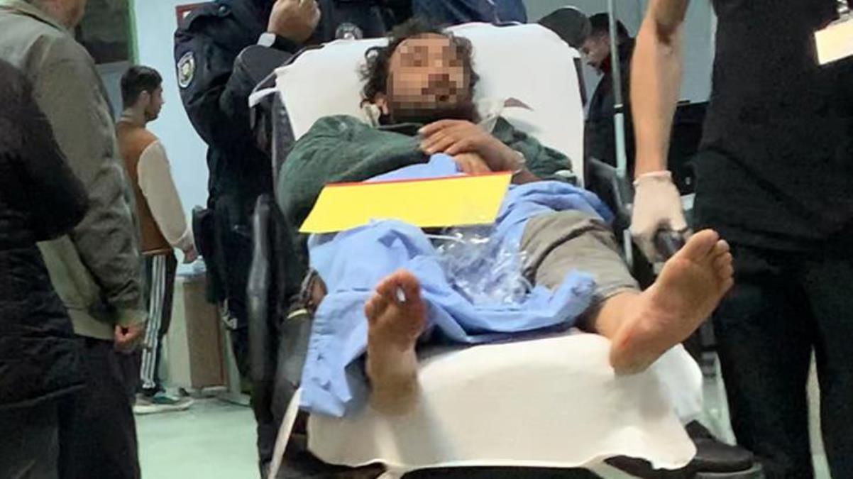 Samsun'da polis, kendisini bıçaklayan evsiz adamı bacağından vurdu