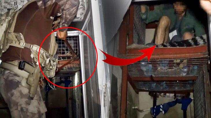 Şirinler çetesinin çelik kafeste hapsettiği 2 kişiyi polis kurtardı