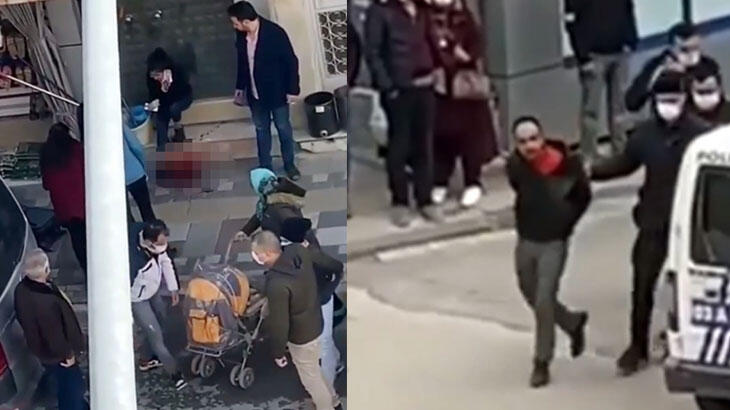 Sokak ortasında baba vahşeti! Kızını boğazından bıçakladı