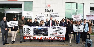 6 Şubat 2023 depremlerinde yıkılan Tutaryapı sitesinde verilen karara tepki.