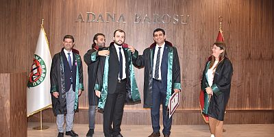ADANA BAROSUNDA 7 AVUKAT TÖRENLE RUHSATNAMELERİNİ ALDILAR