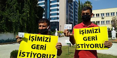 Adana Büyükşehir Belediyesi işçilerinden işimizi geri istiyoruz eylemi