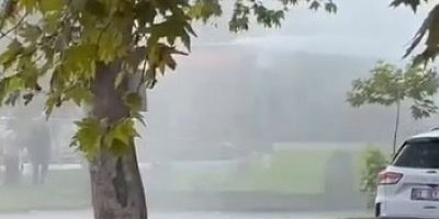 Adana’da belediye otobüsünde korkutan görüntü