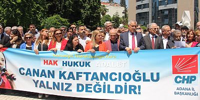 Adana'da CHP'den Canan Kaftancıoğlu'na destek