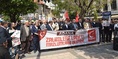 Adana’da Gazze İçin Basın Açıklaması:  Mazlumların Yanındayız 