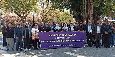 Adana'da gözaltı protesto açıklaması 