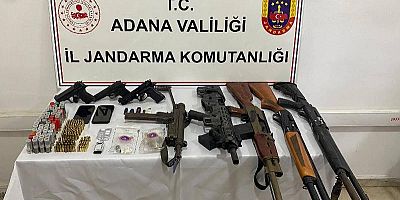 Adana'da jandarmadan kaçak silah operasyonu