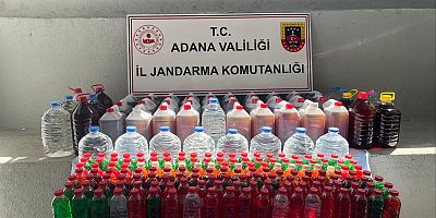  Adana’da kaçak alkol operasyonu yapıldı.