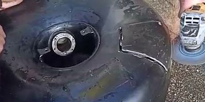 Aracın LPG tankını uyuşturucu zulası yaptılar