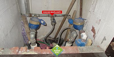 ASKİ’den kamuoyuna duyuru. Kaçak su kullanımından dolayı Adana'da bazı mahallelere su verilemiyor