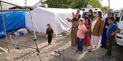 Başkan Vekili Akkan Yangından Etkilenen Aileleri Ziyaret Etti
