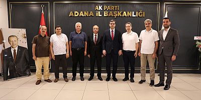 Birlik Vakfı Heyetinden AK Parti Adana İl Başkanı Mustafa Özkan’a Hayırlı Olsun Ziyareti