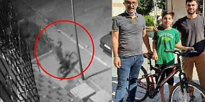 Bisikleti çalınan çocuk yeni bisikletine kavuştu