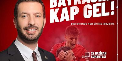 Ceyhan'da milli maç heyecanı dev ekranda yaşanacak
