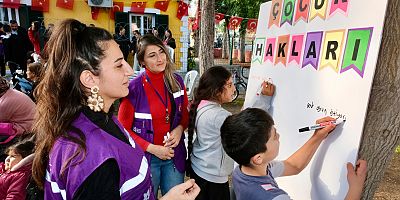 Çocuklar hem eğlendi hem öğrendi