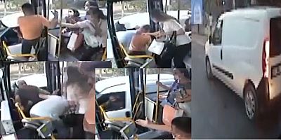 Dayılık yapan toplu taşıma sürücüsü dayak yedi