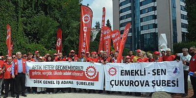 DİSK Genel İş Adana'da 'geçinemiyoruz' diyerek vergide adalet talep etti