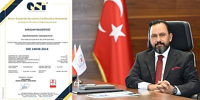 Dünyada bir ilk! Sarıçam Belediyesi’ne su ayak izi belgesi