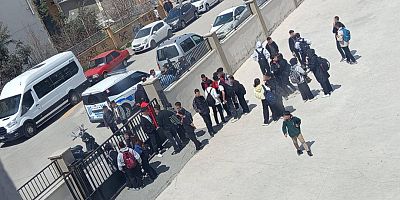 Gaziantep'te bir okul önünde silah sıkıldı 