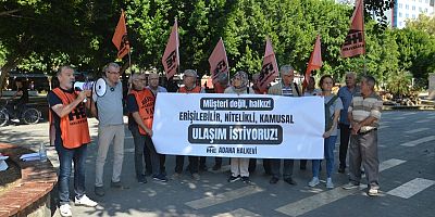 Halkevi’nden Adana’da ulaşım çağrısı: Ulaşım haktır, ayrıcalık değil