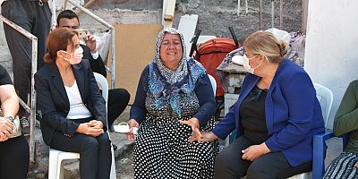 Eşi tarafından bıçaklanarak öldürülen Serap'ın evine taziye ziyareti