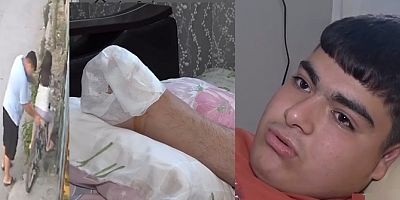 Kardeşine bisiklet sürmeyi öğreten gencin ayağına kurşun isabet etti