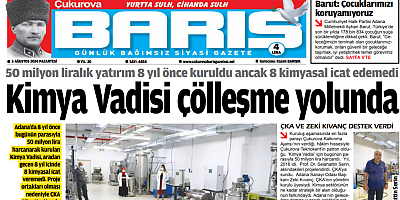 Kimya Vadisi 8 yılda 8 kimyasal icat edemedi
