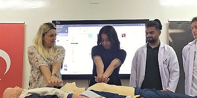 LİSE ÖĞRENCİLERİNE TEMEL YAŞAM DESTEĞİ EĞİTİMİ VERİLDİ