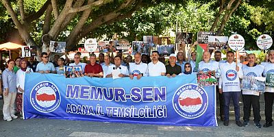 Memur Sen Adana'da İsrail'i kınadı